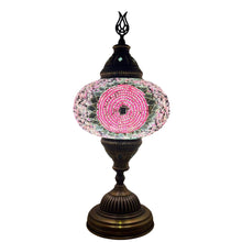 Load image into Gallery viewer, Pink Sunflower Handcrafted Mosaic Large Table Lamp