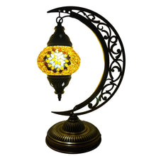 Load image into Gallery viewer, Calliope Boho Handcrafted Moon Medium Mosaic Lamp