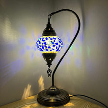 Load image into Gallery viewer, Janisa Handcrafted Mosaic Table Lamp - Medium Swan Neck