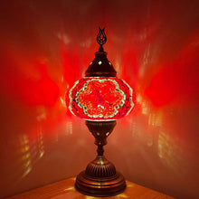 Load image into Gallery viewer, Red Passion Handcrafted Mosaic Large Table Lamp