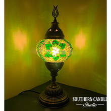 Load image into Gallery viewer, Jade Medium Mosaic Table Lamp