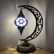 Load image into Gallery viewer, Odin Boho Handcrafted Moon Medium Mosaic Lamp