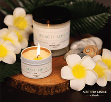 Load image into Gallery viewer, Beach Linen Soy Wax Candle 4 oz. - Southern Candle Studio