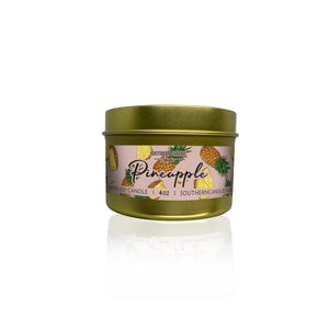 Pineapple Soy Wax Candle 4 oz. - Southern Candle Studio