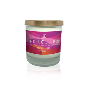 Pink Lollipop Soy Wax Candle 11 oz. - Southern Candle Studio