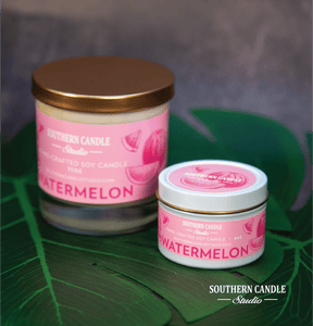 Watermelon Soy Wax Candle 4 oz. - Southern Candle Studio