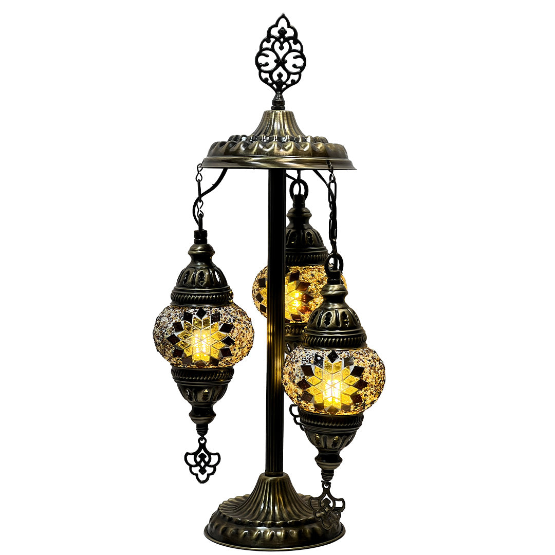 3 TIERED MOSAIC TABLE LAMPS