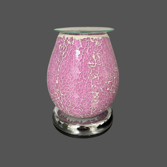 Fragrance Warmer Mosaic Touch Lamps-Oval Pink - Southern Candle Studio