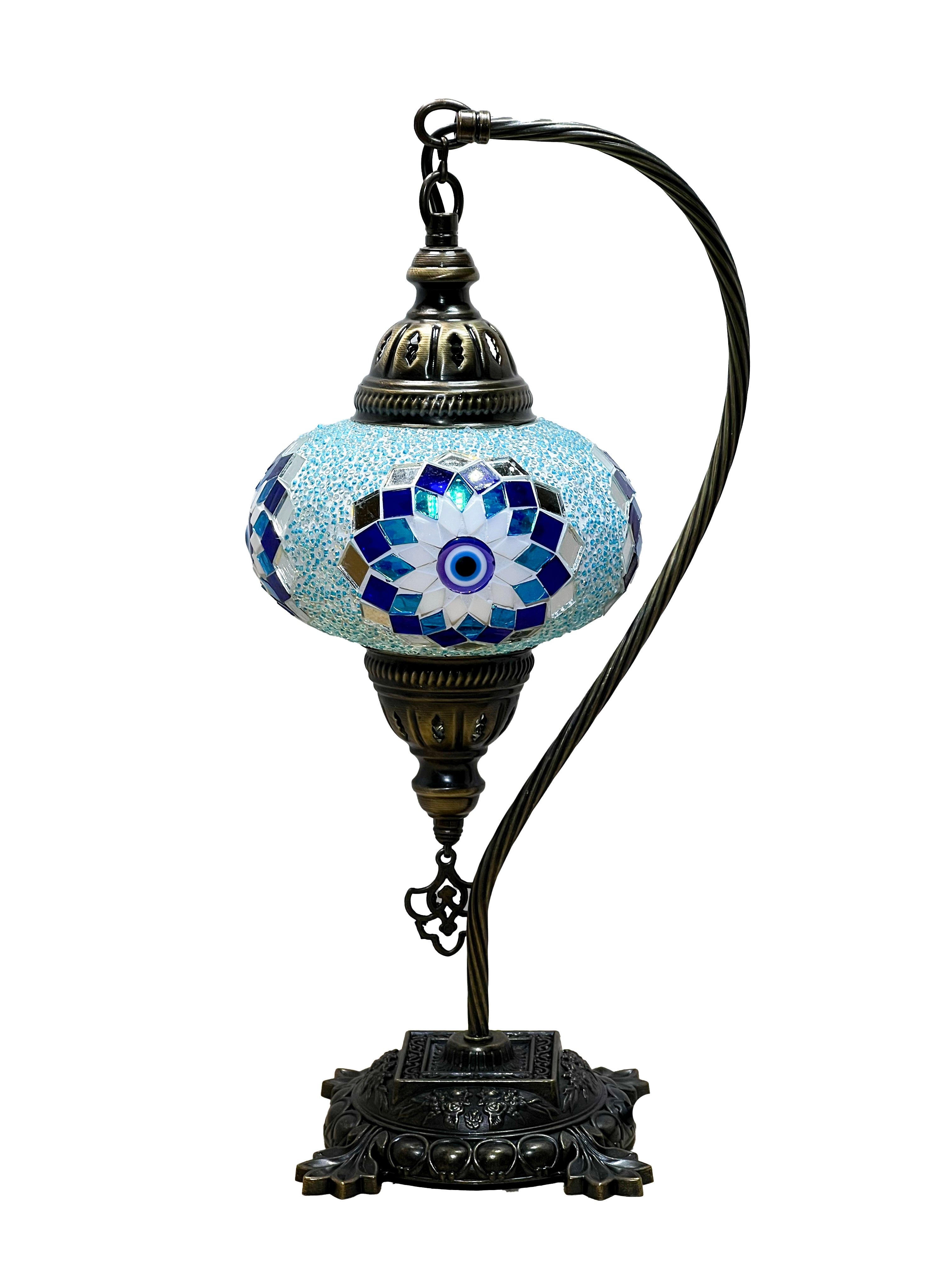 Southern Candle Studio | Handcrafted Turkish Mosaic Lamps |Blue