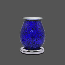 Load image into Gallery viewer, Fragrance Warmer Mosaic Touch Lamps-Oval Dark Blue