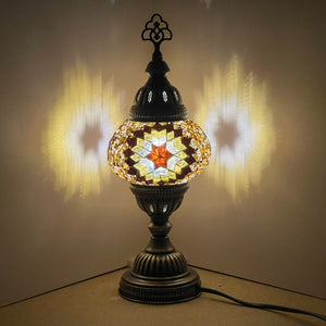 Earth Blossom Boho Medium Mosaic Table Lamp