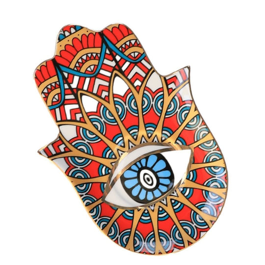 Evil Eye-Good Looking Eye Dish-Vibrant Red - Southern Candle Studio