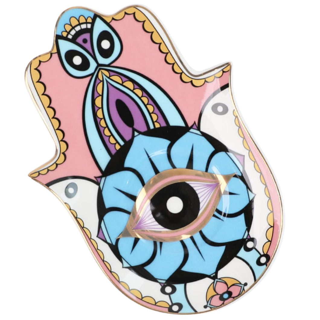 Evil Eye-Good Looking Eye Dish-Pink Eye