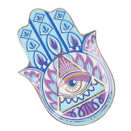 Evil Eye-Good Looking Eye Dish-Light Blue & Purple - Southern Candle Studio