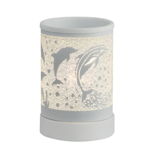 Fragrance Warmer Touch Lamps-White Dolphin - Southern Candle Studio