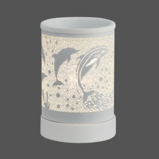 Fragrance Warmer Touch Lamps-White Dolphin - Southern Candle Studio