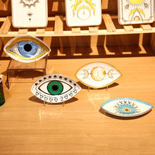 Load image into Gallery viewer, Eye Shaped Protection Trinket Dish - Green