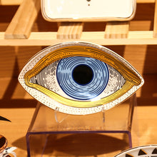 Load image into Gallery viewer, Eye Shaped Protection Trinket Dish - Yellow