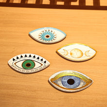 Load image into Gallery viewer, Eye Shaped Protection Trinket Dish - Blue