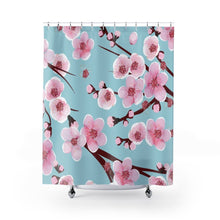 Load image into Gallery viewer, Japanese Cherry Blossom Shower Curtains - Southern Candle Studio