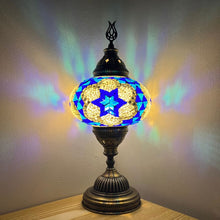 Load image into Gallery viewer, Blue Star Handcrafted Mosaic Large Table Lamp