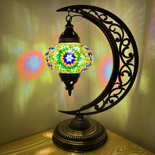 Load image into Gallery viewer, Apollo Boho Handcrafted Moon Large Mosaic Lamp
