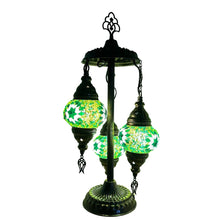 Load image into Gallery viewer, Anatole Boho Handcrafted 3 Tiered Mosaic Table Lamp