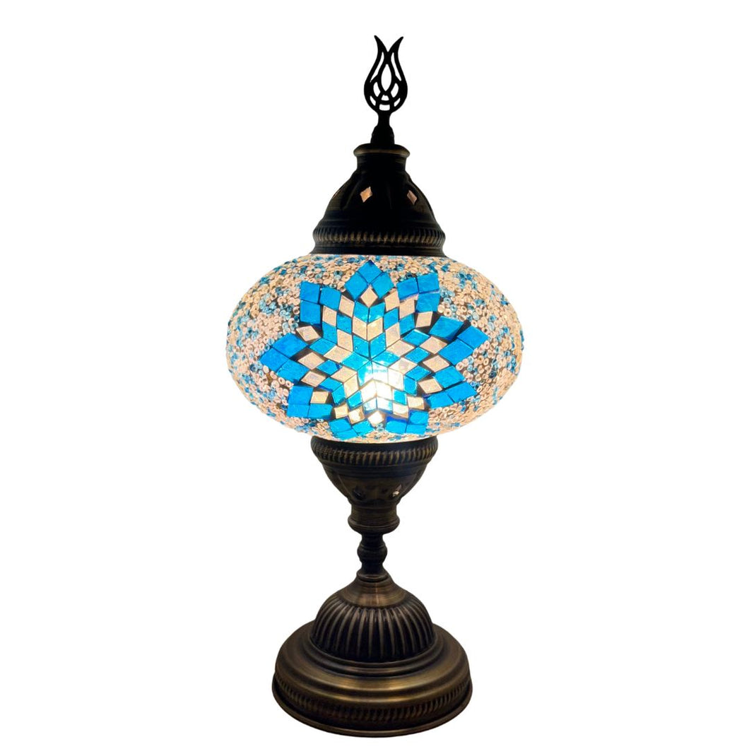 Lotus Boho Handcrafted Mosaic Large Table Lamp