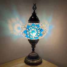 Load image into Gallery viewer, Lotus Boho Handcrafted Mosaic Large Table Lamp