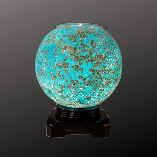 Fragrance Oil Warmer Mosaic Lamps-Big Blue - Southern Candle Studio