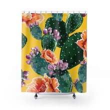 Load image into Gallery viewer, Cactus Flowers Shower Curtains - Southern Candle Studio