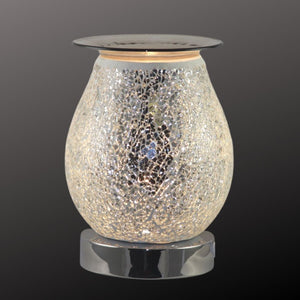 Fragrance Warmer Mosaic Touch Lamps-Oval White