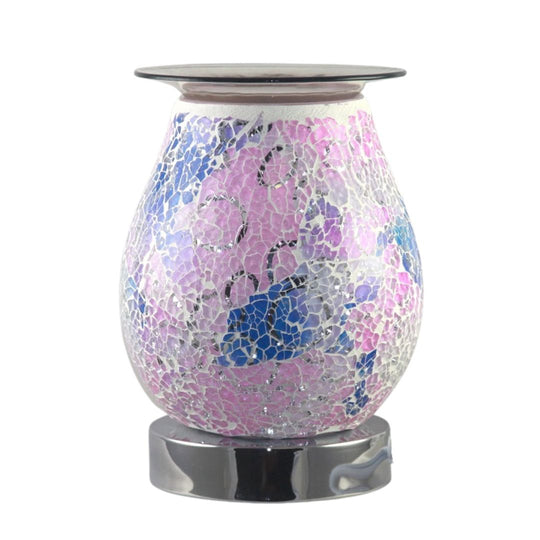 Fragrance Warmer Mosaic Touch Lamps-Oval Pink - Southern Candle Studio