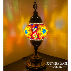 Smyrna Boho Handcrafted Medium Mosaic Table Lamp