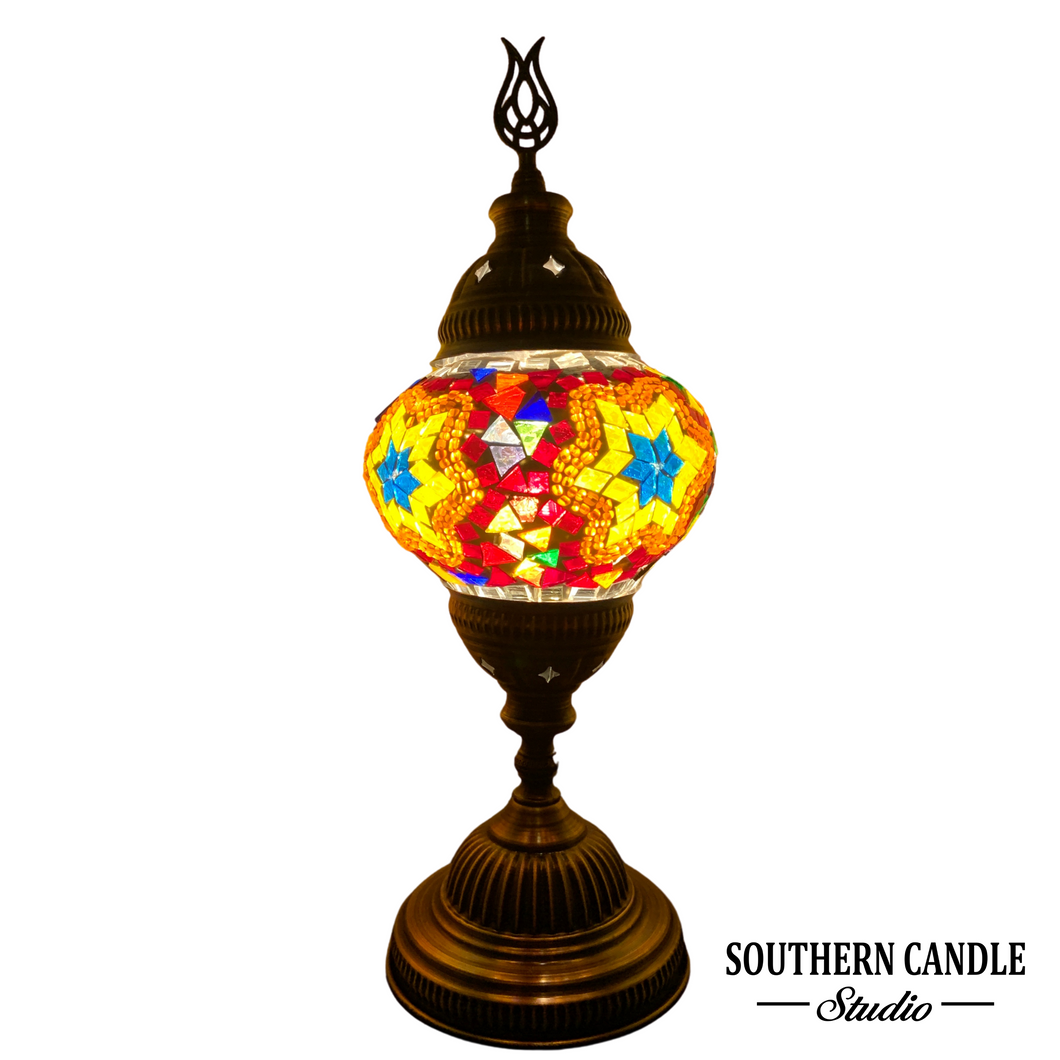 Smyrna Boho Handcrafted Medium Mosaic Table Lamp