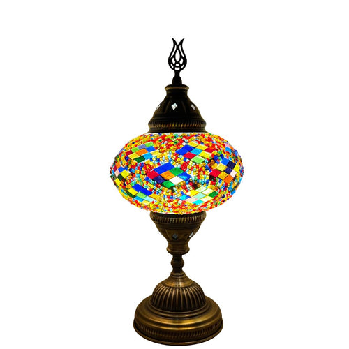 Charming Boho Handcrafted Mosaic Large Table Lamp