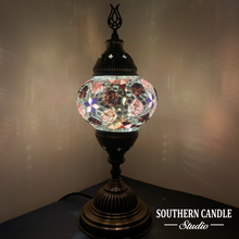 Load image into Gallery viewer, Cordelia Handcrafted Medium Mosaic Table Lamp