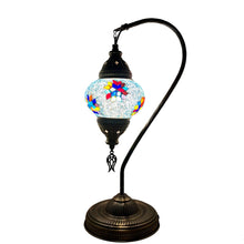Load image into Gallery viewer, Calista Handcrafted Mosaic Table Lamp- Medium Swan Neck