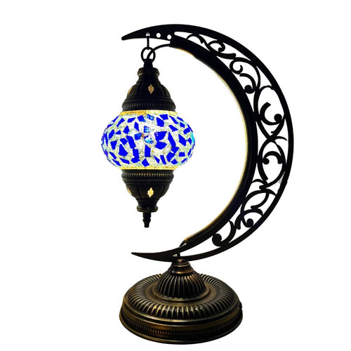 Hardis Boho Handcrafted Moon Medium Mosaic Lamp