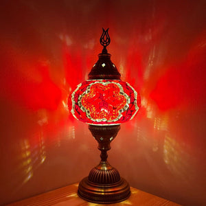 Red Passion Handcrafted Mosaic Large Table Lamp