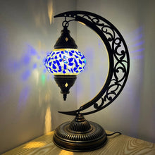 Load image into Gallery viewer, Hardis Boho Handcrafted Moon Medium Mosaic Lamp