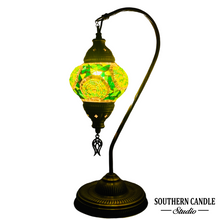 Load image into Gallery viewer, Saffron Boho Handcrafted Medium Mosaic Table Lamp