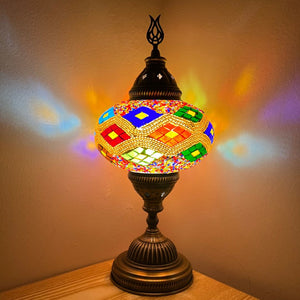 Brazil Boho Handcrafted Mosaic Large Table Lamp
