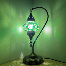 Load image into Gallery viewer, Jacy Handcrafted Mosaic Table Lamp- Medium Swan Neck