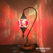 Load image into Gallery viewer, Cadence Boho Handcrafted Medium Mosaic Table Lamp