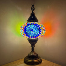 Load image into Gallery viewer, Blue Sunflower Handcrafted Mosaic Large Table Lamp