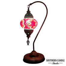 Load image into Gallery viewer, Cadence Boho Handcrafted Medium Mosaic Table Lamp