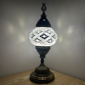 Clear Water Handcrafted Medium Mosaic Table Lamp