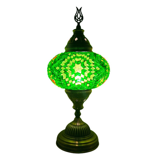 Green Star Handcrafted Mosaic Large Table Lamp