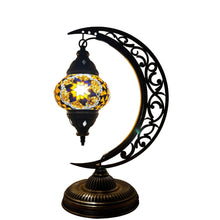 Load image into Gallery viewer, Penelope Boho Handcrafted Moon Medium Mosaic Lamp